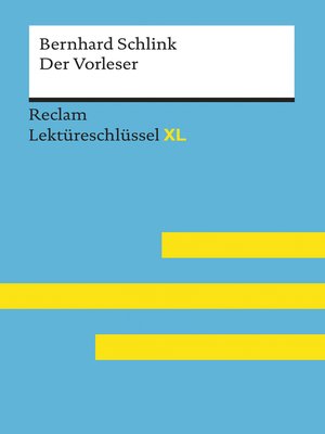 cover image of Der Vorleser von Bernhard Schlink